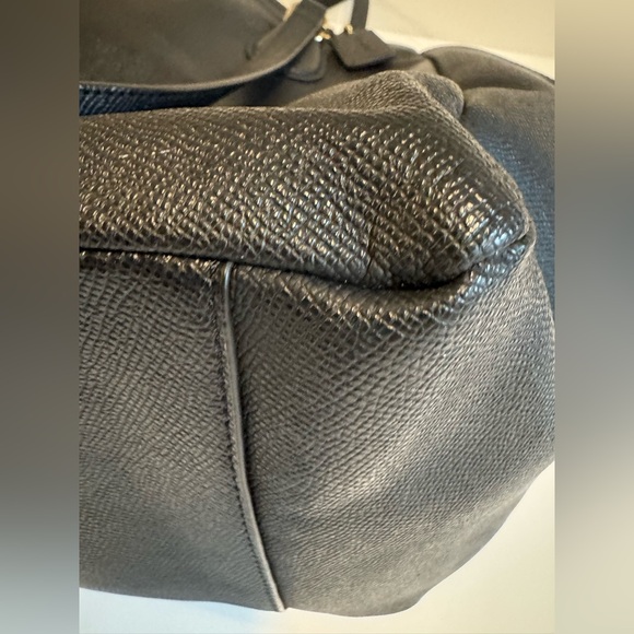 Coach BLACK Pebbled Leather Tote Bag - Picture 11 of 12